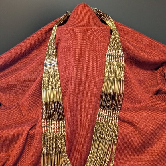 Elegant Multicolor Beaded Necklace - Picture 1 of 2